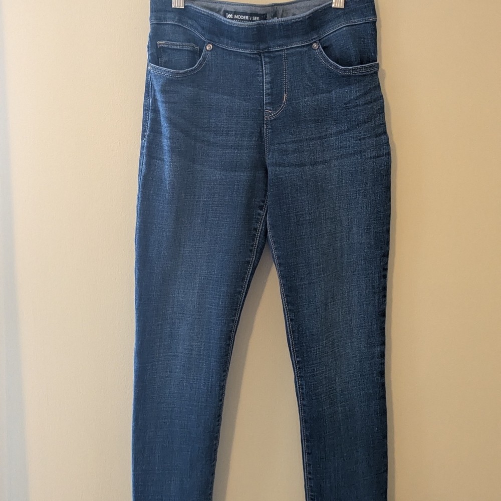 Lee Women's Deep Indigo Skinny Jeans Size 4
